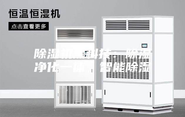 除濕機黑科技：除濕凈化一體，智能除濕